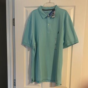 Nautica Blue Polo Shirt Classic Design